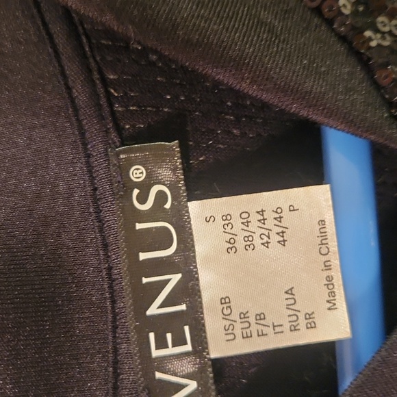 VENUS Black Sequin Jumpsuit - Picture 5 of 7